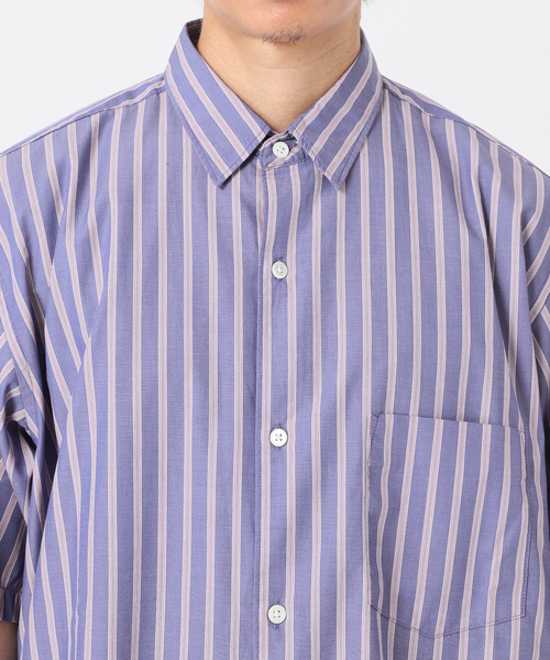 417 EDIFICE（フォーワンセブンエディフィス）の「【ESSENTIAL / エッセンシャル】レギュラー ストライプ S/S シャツ（シャツ/ブラウス・メンズ・その他10/その他11・MEDIUM/LARGE/SMALL）」の14枚目の写真