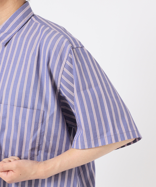 417 EDIFICE（フォーワンセブンエディフィス）の「【ESSENTIAL / エッセンシャル】レギュラー ストライプ S/S シャツ（シャツ/ブラウス・メンズ・その他10/その他11・MEDIUM/LARGE/SMALL）」の16枚目の写真