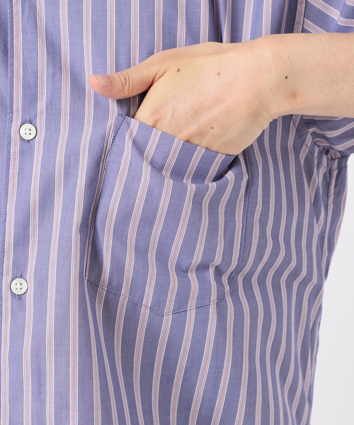 417 EDIFICE（フォーワンセブンエディフィス）の「【ESSENTIAL / エッセンシャル】レギュラー ストライプ S/S シャツ（シャツ/ブラウス・メンズ・その他10/その他11・MEDIUM/LARGE/SMALL）」の18枚目の写真