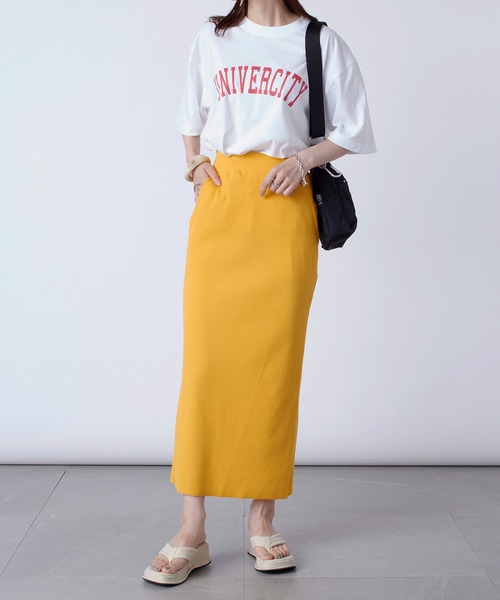 MAISON BREEZE(メゾンブリーズ)の「使いまわし抜群のカレッジロゴTeeシャツ♪【MAISON BREEZE】UNIVERCITYアーチカレッジロゴオーバーサイズTシャツ(Tシャツ/カットソー・レディース・グリーン/ホワイト系その他2/ホワイト系その他3/ブラック系その他3/ホワイト系1・FREE)」の15枚目の写真