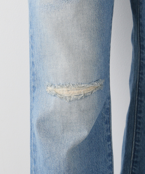 FRAMeWORK(フレームワーク)の「FRAMeWORK made by J フレアジーンズ(ダメージ)(その他パンツ・レディース・サックスブルー・SMALL/MEDIUM/LARGE)」の22枚目の写真