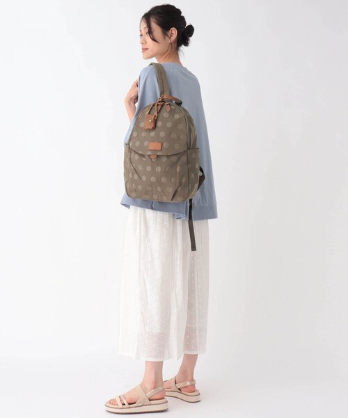 one'sterrace(ワンズテラス)の「【A4可】toleur ナイロンドットリュック(バックパック/リュック・レディース・ブラック/ライトベージュ・99)」の11枚目の写真