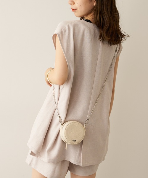 Chico（チコ）の「【LINNEE】麻調スラブオーバージレ（ベスト・レディース・ブラック/グレー/グレイッシュベージュ・FREE）」の20枚目の写真