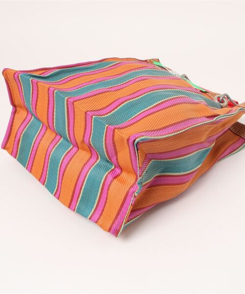 PUEBCO(プエブコ)の「RECYCLED PLASTIC STRIPE BAG Rectangle/D15(トートバッグ・メンズ・その他6/その他3/その他5/その他2/その他4/その他1・ONE SIZE)」の9枚目の写真