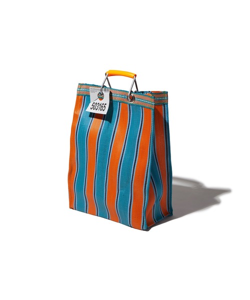 PUEBCO(プエブコ)の「RECYCLED PLASTIC STRIPE BAG Rectangle/D15(トートバッグ・メンズ・その他6/その他3/その他5/その他2/その他4/その他1・ONE SIZE)」の13枚目の写真