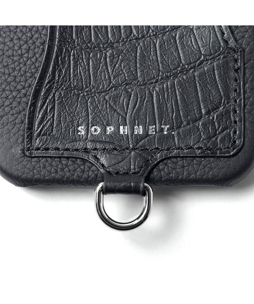 SOPHNET.（ソフネット）の「DEMIURVO LEATHER PHONE CASE for iPhone 12/12 Pro（スマホケース/カバー・メンズ・ブラック・FREE）」の6枚目の写真