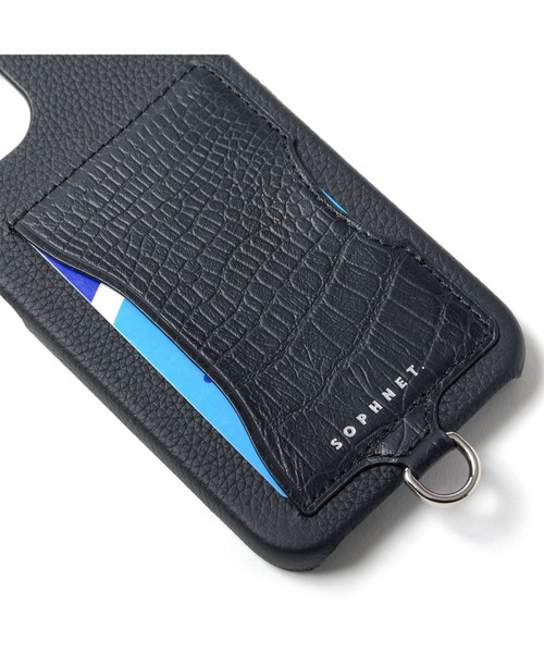 SOPHNET.（ソフネット）の「DEMIURVO LEATHER PHONE CASE for iPhone 12/12 Pro（スマホケース/カバー・メンズ・ブラック・FREE）」の3枚目の写真