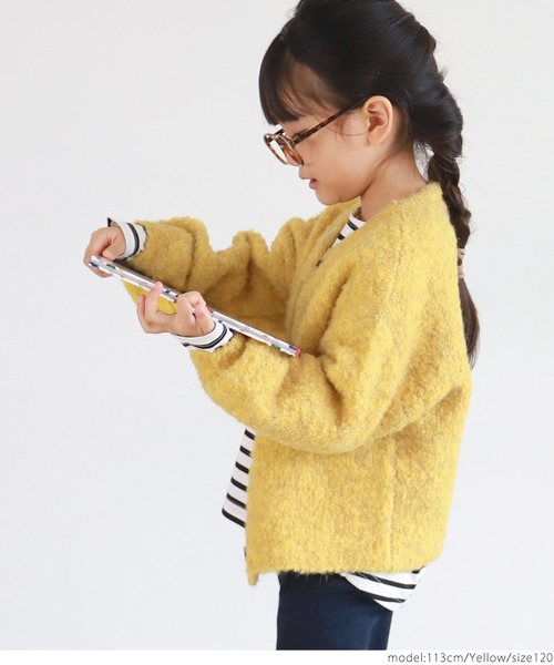 coca（coca）（コカ）の「キッズ親子お揃い ペンギンスリーブブークレカーデ（カーディガン/ボレロ）」 WEAR