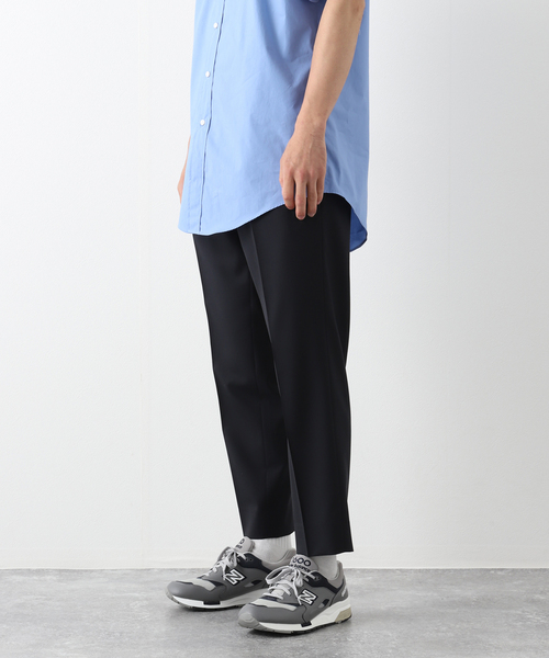 417 EDIFICE(フォーワンセブンエディフィス)の「【allery / アレリ―】 トロピカルウール TAPERED / テーパード(スラックス・メンズ・ベージュ/ネイビー/グレー・SMALL/MEDIUM/LARGE)」の3枚目の写真