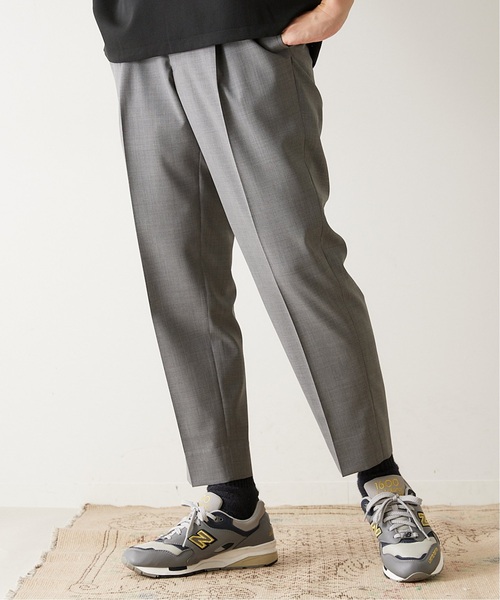 417 EDIFICE(フォーワンセブンエディフィス)の「【allery / アレリ―】 トロピカルウール TAPERED / テーパード(スラックス・メンズ・ベージュ/ネイビー/グレー・SMALL/MEDIUM/LARGE)」の4枚目の写真