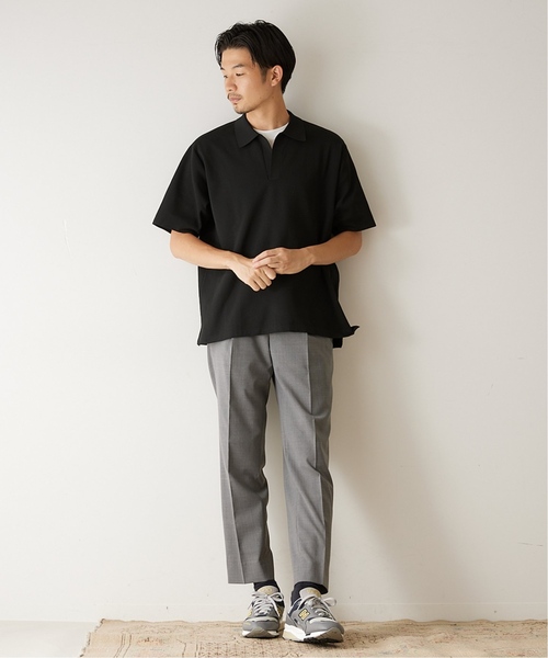 417 EDIFICE(フォーワンセブンエディフィス)の「【allery / アレリ―】 トロピカルウール TAPERED / テーパード(スラックス・メンズ・ベージュ/ネイビー/グレー・SMALL/MEDIUM/LARGE)」の6枚目の写真