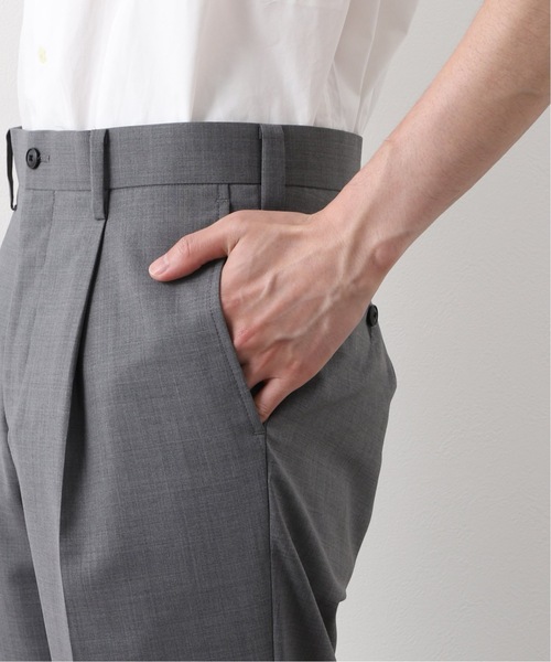 417 EDIFICE(フォーワンセブンエディフィス)の「【allery / アレリ―】 トロピカルウール TAPERED / テーパード(スラックス・メンズ・ベージュ/ネイビー/グレー・SMALL/MEDIUM/LARGE)」の21枚目の写真