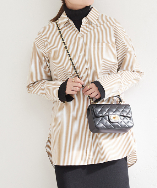 JOURNAL STANDARD（ジャーナルスタンダード）の「エステネージュビッグシャツ（シャツ/ブラウス・レディース・ホワイト/サックスブルー/ブルー/モカ・FREE）」の3枚目の写真