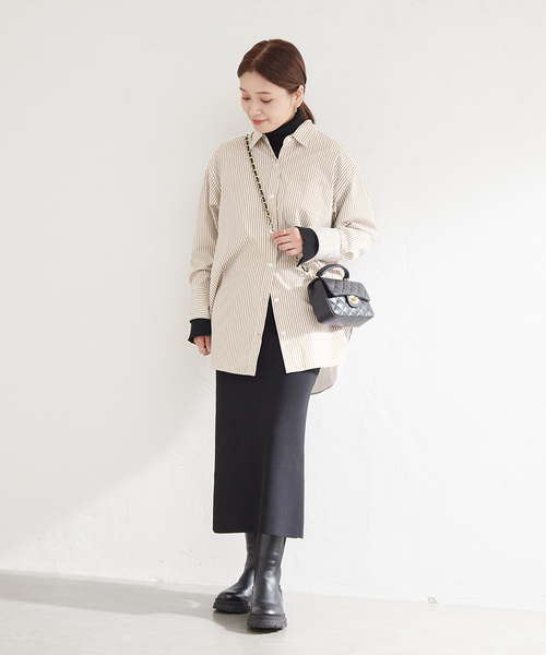 JOURNAL STANDARD（ジャーナルスタンダード）の「エステネージュビッグシャツ（シャツ/ブラウス・レディース・ホワイト/サックスブルー/ブルー/モカ・FREE）」の13枚目の写真