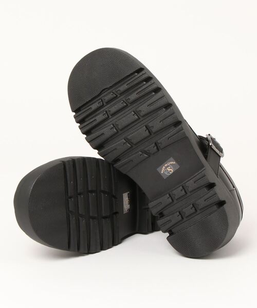 Fabby fabby（ファビィーファビィー）の「T-ストラップメッシュ シューズ（ドレスシューズ・レディース・ブラック/オフホワイト・MEDIUM/LARGE/SMALL）」の4枚目の写真