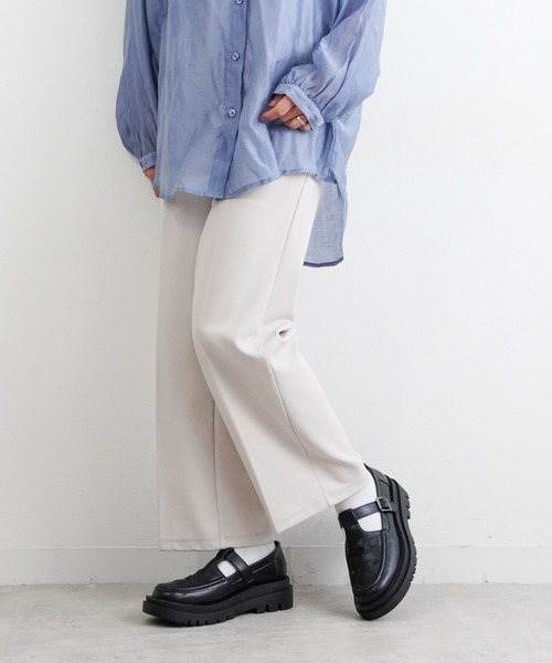 Fabby fabby（ファビィーファビィー）の「T-ストラップメッシュ シューズ（ドレスシューズ・レディース・ブラック/オフホワイト・MEDIUM/LARGE/SMALL）」の11枚目の写真