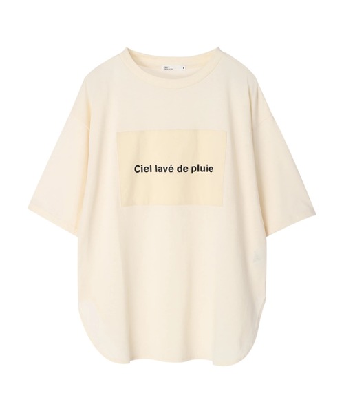 CRAFT STANDARD BOUTIQUE（クラフトスタンダードブティック）の「20/-天竺BOUTIQUE サイドチュニック　＊（Tシャツ/カットソー・レディース・チャコールグレー/パープル/オフホワイト/ブルー/アイボリー・M/L）」の3枚目の写真
