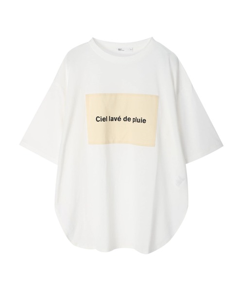 CRAFT STANDARD BOUTIQUE（クラフトスタンダードブティック）の「20/-天竺BOUTIQUE サイドチュニック　＊（Tシャツ/カットソー・レディース・チャコールグレー/パープル/オフホワイト/ブルー/アイボリー・M/L）」の14枚目の写真