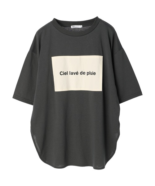 CRAFT STANDARD BOUTIQUE（クラフトスタンダードブティック）の「20/-天竺BOUTIQUE サイドチュニック　＊（Tシャツ/カットソー・レディース・チャコールグレー/パープル/オフホワイト/ブルー/アイボリー・M/L）」の15枚目の写真