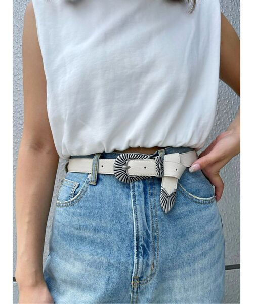 EVRIS（エヴリス）の「【ハイウエスト】simple wide デニムパンツ（デニムパンツ・レディース・ライトブルー/ベージュ/ピンク・SMALL/MEDIUM）」の21枚目の写真