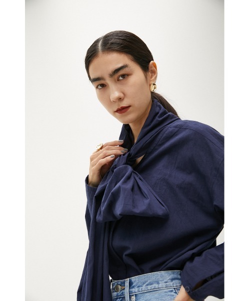 ワイドボウタイブラウス（シャツ/ブラウス）｜crie conforto（クリーコンフォルト） 7,590円