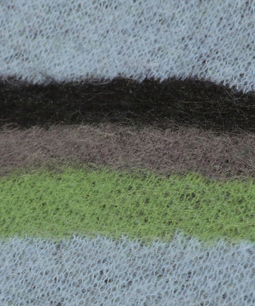 HARE（ハレ）の「2WAYモヘヤマーブルニット(HARE)（ニット/セーター・レディース・グリーン/ブラック・FREE）」の16枚目の写真