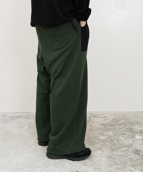 GERRY（ジェリー）の「GERRY / ジェリー 別注 コラボ ルーズシルエット 切替配色 裏毛 スウェットパンツ（スウェットパンツ・メンズ・ブラック/ベージュ/グリーン・MEDIUM/LARGE）」の5枚目の写真