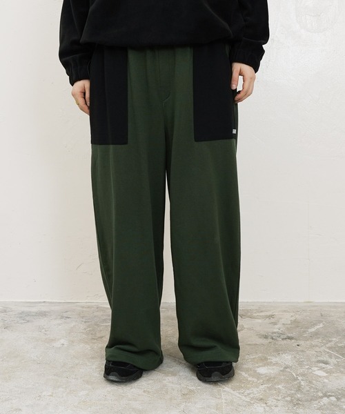 GERRY（ジェリー）の「GERRY / ジェリー 別注 コラボ ルーズシルエット 切替配色 裏毛 スウェットパンツ（スウェットパンツ・メンズ・ブラック/ベージュ/グリーン・MEDIUM/LARGE）」の14枚目の写真