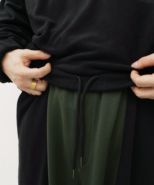 GERRY（ジェリー）の「GERRY / ジェリー 別注 コラボ ルーズシルエット 切替配色 裏毛 スウェットパンツ（スウェットパンツ・メンズ・ブラック/ベージュ/グリーン・MEDIUM/LARGE）」の22枚目の写真
