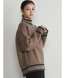 MURUA | 【WEB限定 ITEM】バックスリットラインニットチュニック(ニット/セーター)