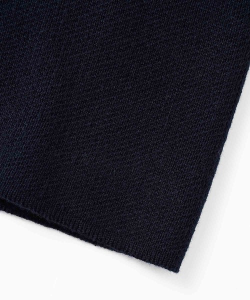 X-girl（エックスガール）の「HALF ZIP KNIT SHIRT（ニット/セーター・レディース・ブラック/ネイビー/ピンク・ONE SIZE）」の8枚目の写真