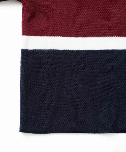 X-girl（エックスガール）の「HALF ZIP KNIT SHIRT（ニット/セーター・レディース・ブラック/ネイビー/ピンク・ONE SIZE）」の9枚目の写真