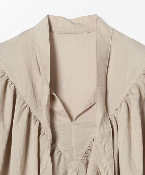 Demi-Luxe BEAMS(デミルクス ビームス)の「Demi-Luxe BEAMS / 三角 切り替え リボン ブラウス(シャツ/ブラウス・レディース・ホワイト/ベージュ・38/36)」の16枚目の写真