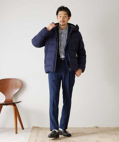 417 EDIFICE（フォーワンセブンエディフィス）の「ALLIED ダウンブルゾン（ダウンジャケット/コート・メンズ・ブラック/ベージュ/グリーン/ネイビー・SMALL/MEDIUM/LARGE/X-LARGE）」の16枚目の写真