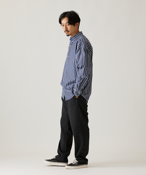 JOURNAL STANDARD（ジャーナルスタンダード）の「ウール ジャージ ブッチャー パンツ（その他パンツ・メンズ・ブラック系その他/ネイビー/ブラウン/タン・MEDIUM/LARGE/SMALL）」の5枚目の写真