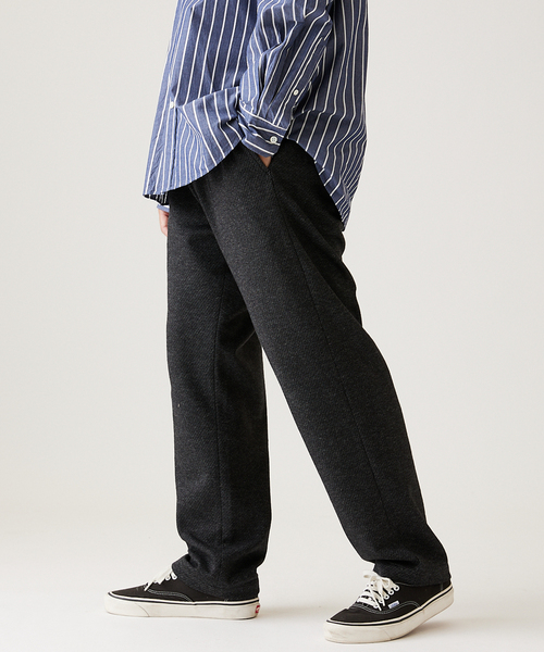 JOURNAL STANDARD（ジャーナルスタンダード）の「ウール ジャージ ブッチャー パンツ（その他パンツ・メンズ・ブラック系その他/ネイビー/ブラウン/タン・MEDIUM/LARGE/SMALL）」の7枚目の写真