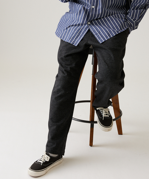 JOURNAL STANDARD（ジャーナルスタンダード）の「ウール ジャージ ブッチャー パンツ（その他パンツ・メンズ・ブラック系その他/ネイビー/ブラウン/タン・MEDIUM/LARGE/SMALL）」の11枚目の写真