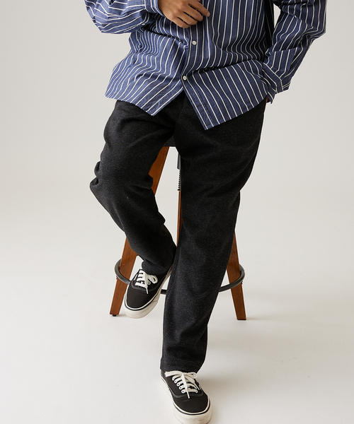 JOURNAL STANDARD（ジャーナルスタンダード）の「ウール ジャージ ブッチャー パンツ（その他パンツ・メンズ・ブラック系その他/ネイビー/ブラウン/タン・MEDIUM/LARGE/SMALL）」の12枚目の写真