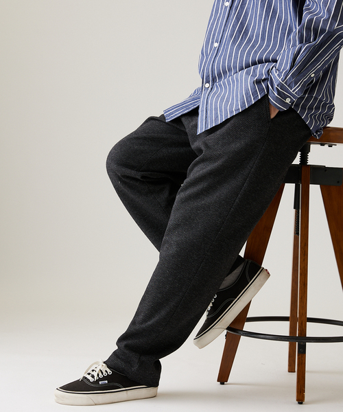 JOURNAL STANDARD（ジャーナルスタンダード）の「ウール ジャージ ブッチャー パンツ（その他パンツ・メンズ・ブラック系その他/ネイビー/ブラウン/タン・MEDIUM/LARGE/SMALL）」の13枚目の写真