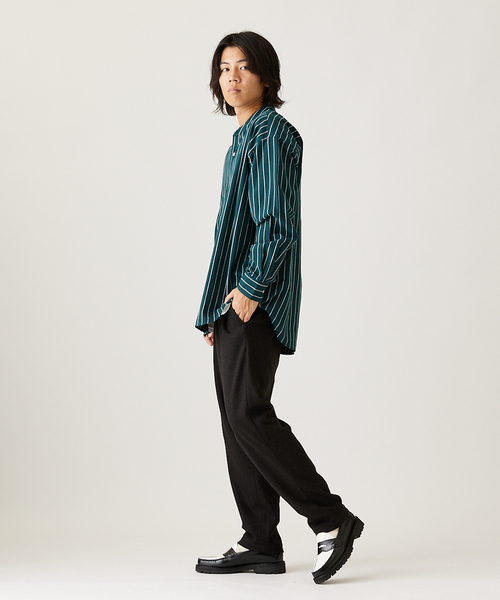 JOURNAL STANDARD（ジャーナルスタンダード）の「ウール ジャージ ブッチャー パンツ（その他パンツ・メンズ・ブラック系その他/ネイビー/ブラウン/タン・MEDIUM/LARGE/SMALL）」の15枚目の写真