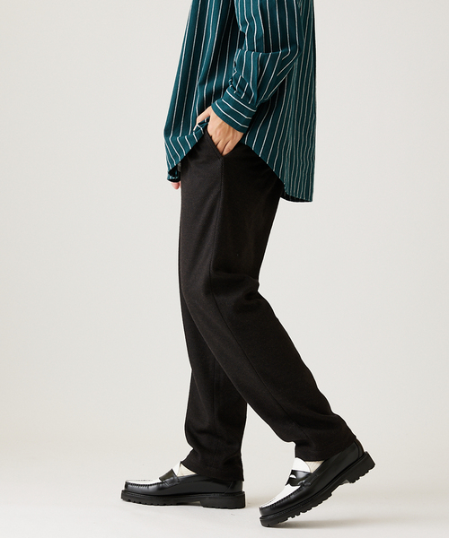 JOURNAL STANDARD（ジャーナルスタンダード）の「ウール ジャージ ブッチャー パンツ（その他パンツ・メンズ・ブラック系その他/ネイビー/ブラウン/タン・MEDIUM/LARGE/SMALL）」の18枚目の写真