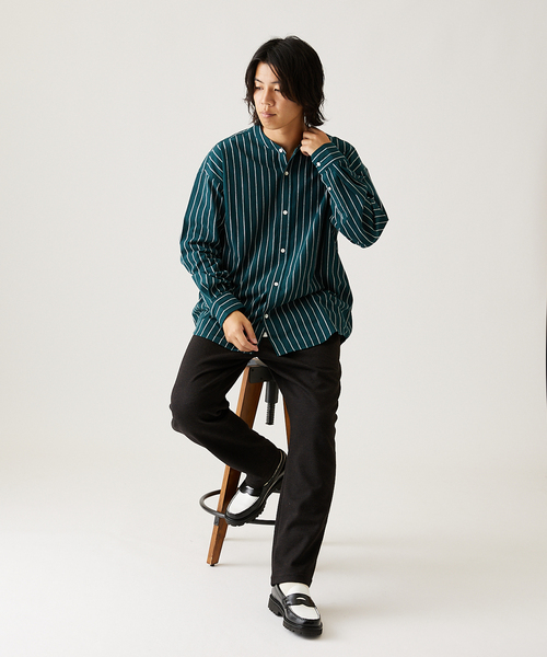 JOURNAL STANDARD（ジャーナルスタンダード）の「ウール ジャージ ブッチャー パンツ（その他パンツ・メンズ・ブラック系その他/ネイビー/ブラウン/タン・MEDIUM/LARGE/SMALL）」の20枚目の写真