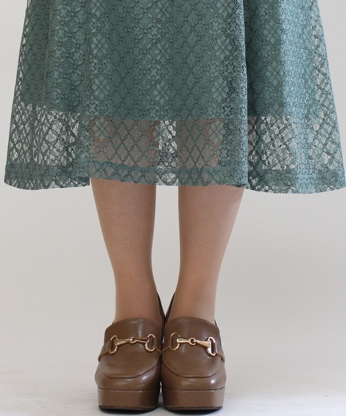 ASTORIA ODIER(アストリアオディール)の「衿付きセットアップ風レースワンピース(ワンピース・レディース・ブラック/ベージュ/グリーン・MEDIUM)」の15枚目の写真