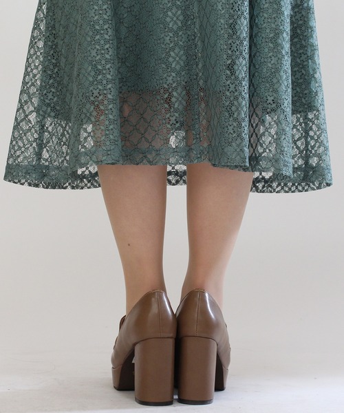 ASTORIA ODIER(アストリアオディール)の「衿付きセットアップ風レースワンピース(ワンピース・レディース・ブラック/ベージュ/グリーン・MEDIUM)」の17枚目の写真