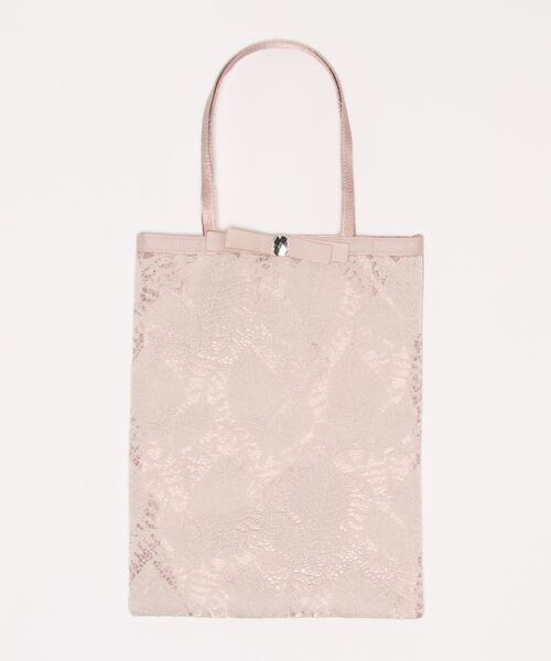 Three Four Time（ｽﾘｰﾌｫｰﾀｲﾑ）の「【結婚式/フォーマル】ストーンリボンサブバッグ（エコバッグ/サブバッグ・レディース・ブラック/ピンク/ネイビー・FREE）」の3枚目の写真