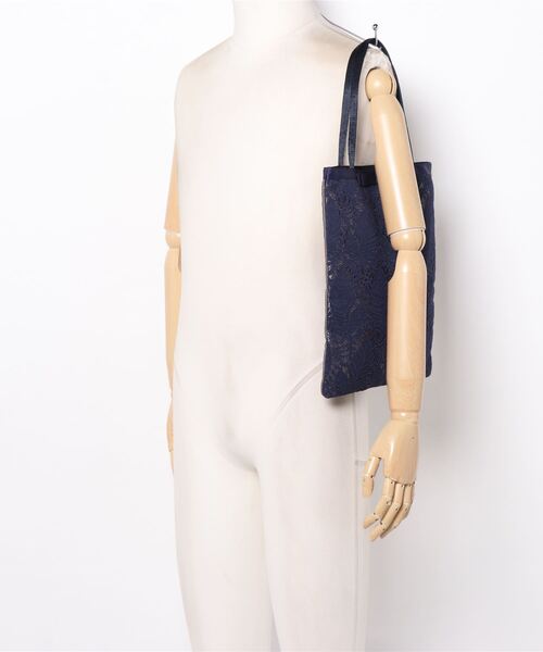 Three Four Time（ｽﾘｰﾌｫｰﾀｲﾑ）の「【結婚式/フォーマル】ストーンリボンサブバッグ（エコバッグ/サブバッグ・レディース・ブラック/ピンク/ネイビー・FREE）」の9枚目の写真