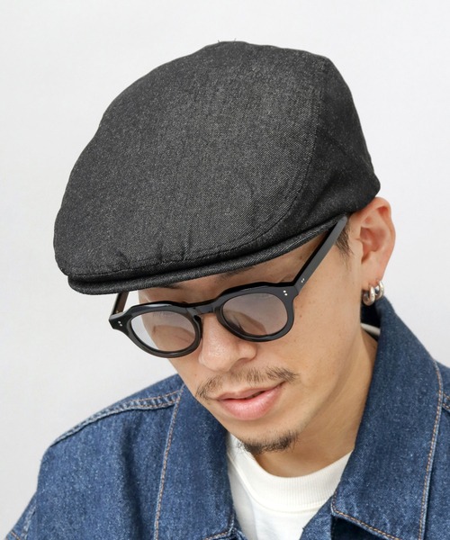 ReqHatter（レックハッター）の「13オンス デニム ハンチング / フラットバイザー ハンチング帽（ハンチング/ベレー帽・メンズ・ネイビー/ブラック・FREE）」の17枚目の写真