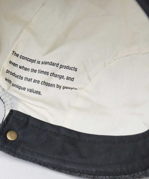 ReqHatter（レックハッター）の「13オンス デニム ハンチング / フラットバイザー ハンチング帽（ハンチング/ベレー帽・メンズ・ネイビー/ブラック・FREE）」の9枚目の写真