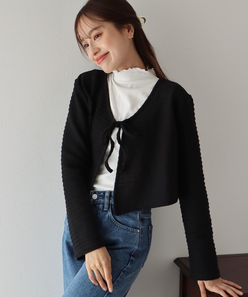 BLUEEAST（ブルーイースト）の「起毛メローハイネックカットソー（Tシャツ/カットソー・レディース・ブラック/パープル/グリーン/ホワイト/ブラウン・MEDIUM）」の8枚目の写真