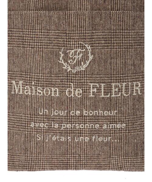 Maison de FLEUR（メゾンドフルール）の「サイドリボンチェックMトート（トートバッグ・レディース・ブラウン/ブラック・FREE）」の14枚目の写真